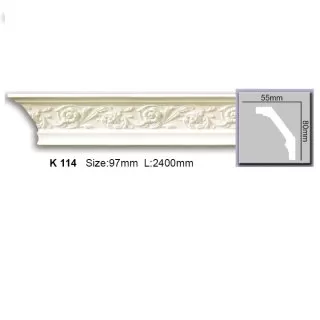 K114 Cornisa cu ornament Harmony 80x55x2400