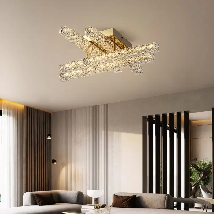 LP136-4C Aplica Infinity Lampardi gold 550x550mm - img 2