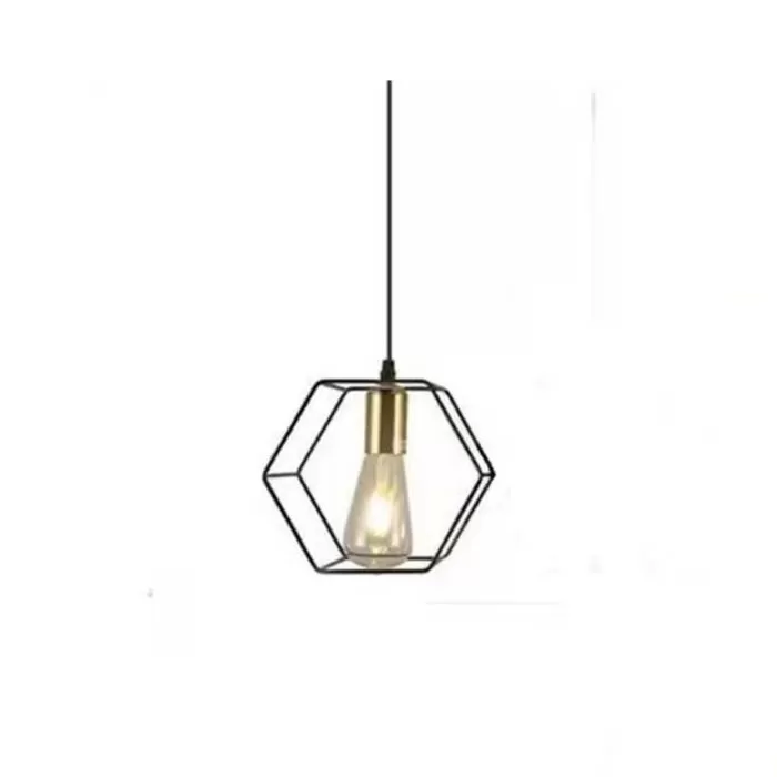 FL680-1P Lustra Brisa Flitz Metal Black+Golden E27/1 D19*H17CM - img 3