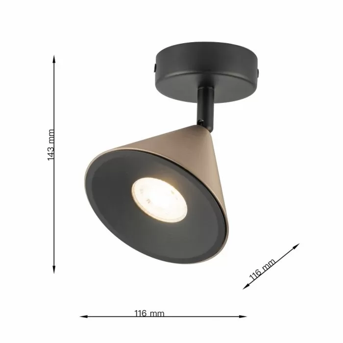 LP9031-1WC Suspensie black and copper HORN Lampardi  - img 3