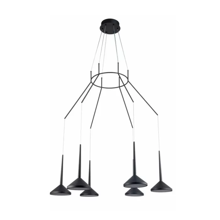 LP5013-6P Lustra Mar Lampardi 6x45w LED/H80-140cm D87cm - img 3