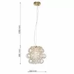 CLN1007-D30P Aplica Ringlux Cellini gold 8E14D500*H370 - img 3