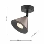 LP9032-1WC Suspensie black and grey HORN Lampardi  - img 3