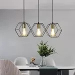 FL680-3P Lustra Brisa Flitz Metal Black+Golden E27/1 L57*15.5*17CM - img 3