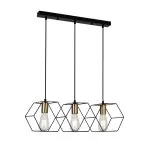 FL680-3P Lustra Brisa Flitz Metal Black+Golden E27/1 L57*15.5*17CM - img 1