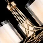 LP468-5 Lustra Milton Gold Lampardi 5x40w E14/H40-110cm D50cm - img 7