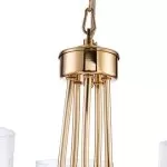 LP468-5 Lustra Milton Gold Lampardi 5x40w E14/H40-110cm D50cm - img 6