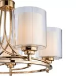 LP468-5 Lustra Milton Gold Lampardi 5x40w E14/H40-110cm D50cm - img 4