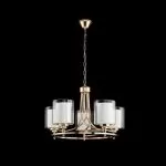 LP468-5 Lustra Milton Gold Lampardi 5x40w E14/H40-110cm D50cm - img 3