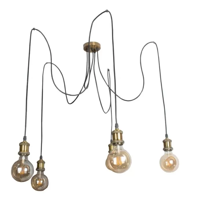 LP523-1P Suspensie (Bronze)  Lampardi 1x60w E27/ H20-150cm D6cm - img 3