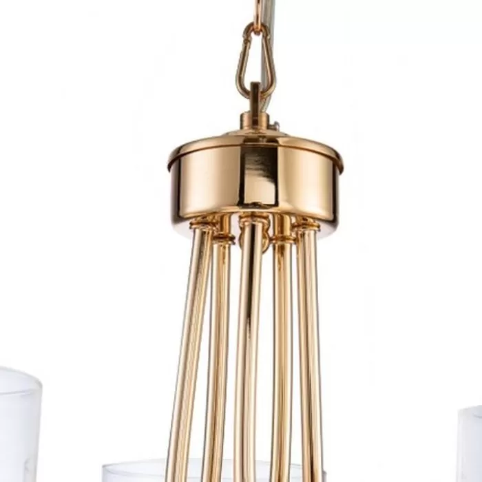 LP468-5 Lustra Milton Gold Lampardi 5x40w E14/H40-110cm D50cm - img 6
