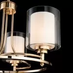 LP468-3 Lustra Milton Gold Lampardi 3x40w E14/H40-110cm D45cm - img 7