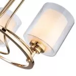 LP468-3 Lustra Milton Gold Lampardi 3x40w E14/H40-110cm D45cm - img 6