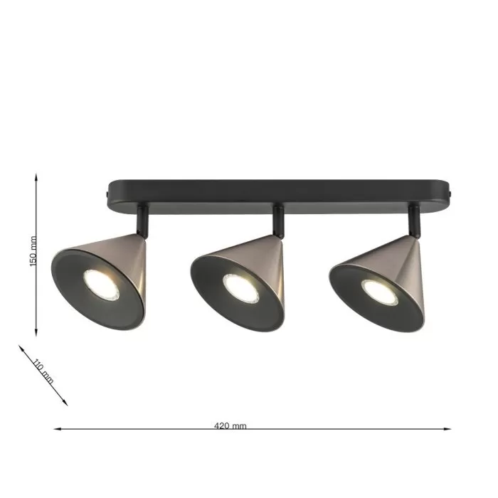 LP9032-3WC Suspensie black and grey HORN Lampardi  - img 3