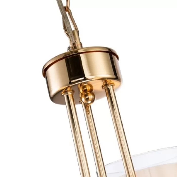 LP468-3 Lustra Milton Gold Lampardi 3x40w E14/H40-110cm D45cm - img 8