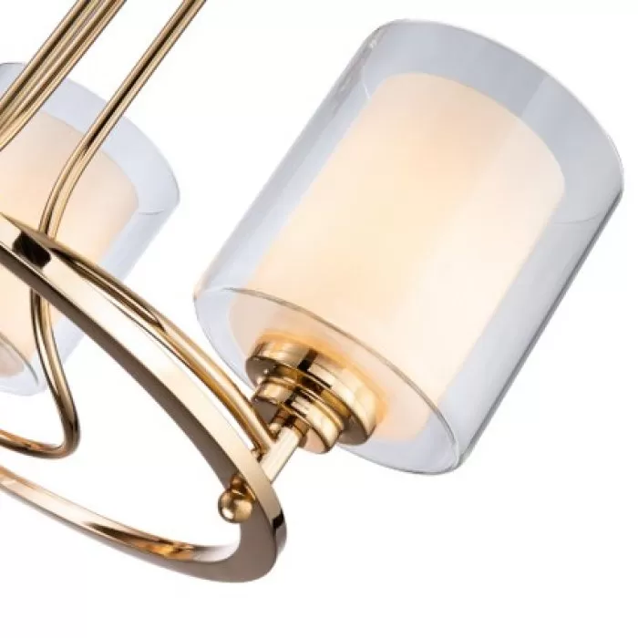 LP468-3 Lustra Milton Gold Lampardi 3x40w E14/H40-110cm D45cm - img 6