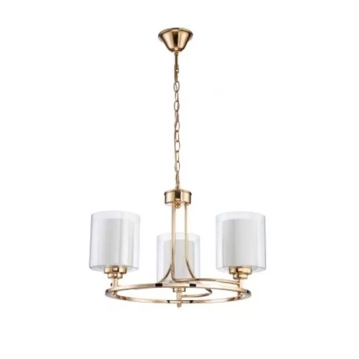 LP468-3 Lustra Milton Gold Lampardi 3x40w E14/H40-110cm D45cm - img 4