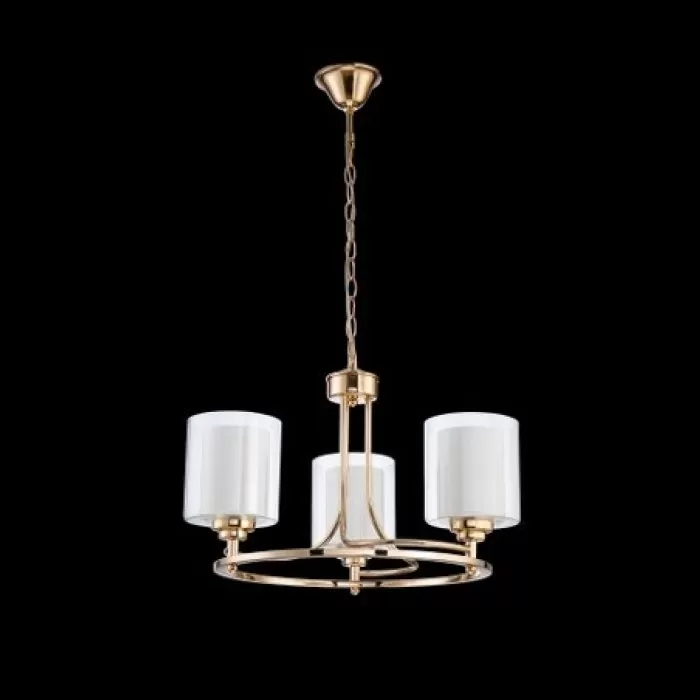 LP468-3 Lustra Milton Gold Lampardi 3x40w E14/H40-110cm D45cm - img 3