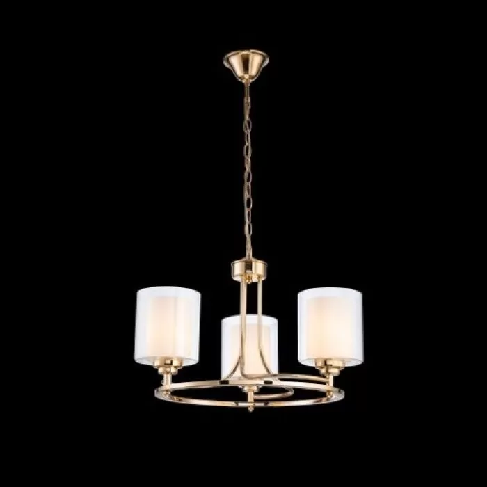 LP468-3 Lustra Milton Gold Lampardi 3x40w E14/H40-110cm D45cm - img 2