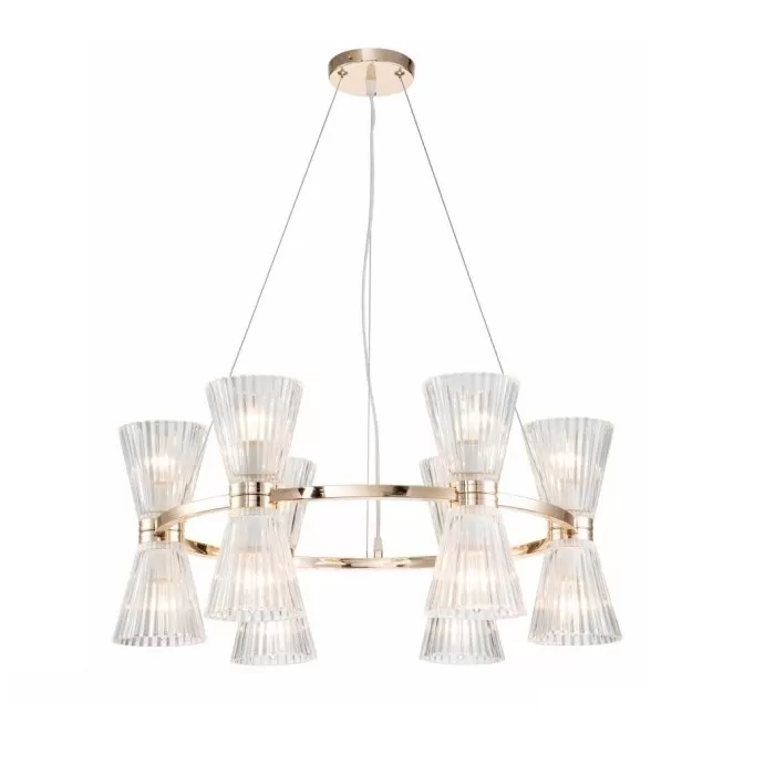 LP4003-12 Lustra Cliper Lampardi 12x40w E14/H50-1200cm D65cm - img 1