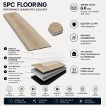 NG61140-49-XL Laminat SPC Plank XL 228*1830*6 mm, 1 cut/6pcs=2.503m2 - img 3