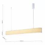 LP5258-L110W Lustra Ligno Lampardi 600*80*100MM/LED*24W 3000~6000K - img 3