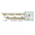 C159-8(C759) Cornisa cu ornament  Gaudi Decor 142x124x2440 - img 1