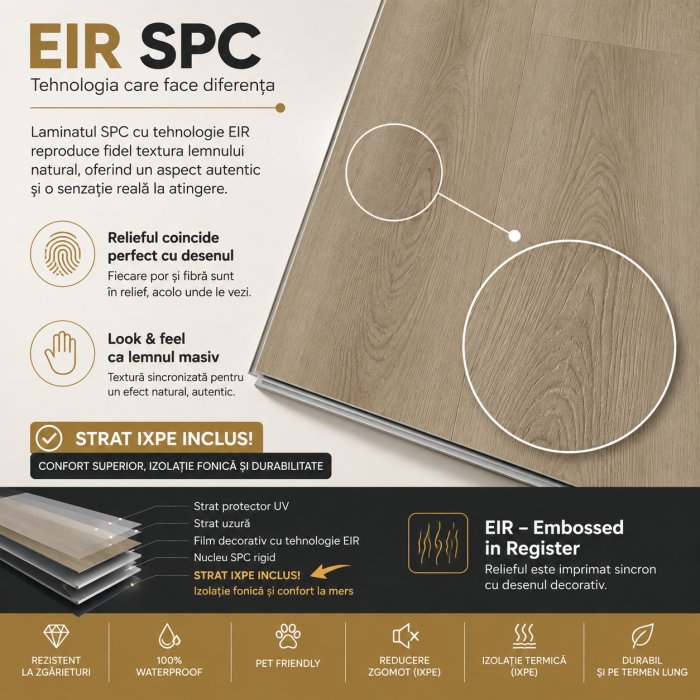 NG61140-49-XL Laminat SPC Plank XL 228*1830*6 mm, 1 cut/6pcs=2.503m2 - img 2