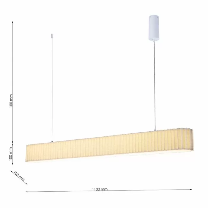 LP5258-L110W Lustra Ligno Lampardi 600*80*100MM/LED*24W 3000~6000K - img 3