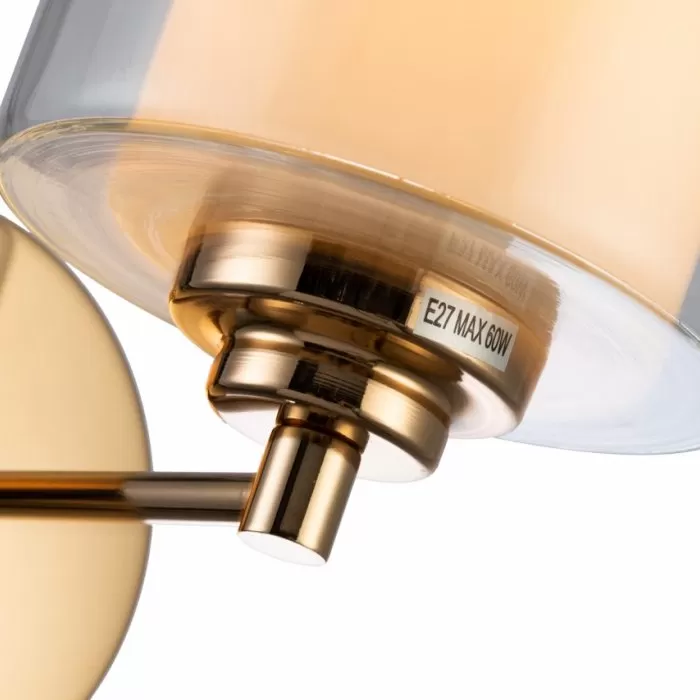 LP468-1W Aplica Milton Gold Lampardi 1x40w E14/H22cm D15cm - img 9