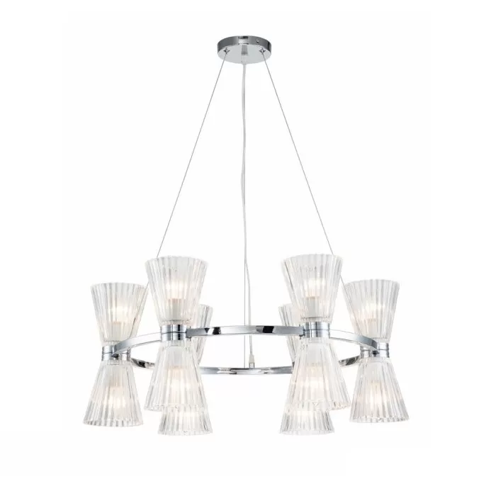 LP4004-12 Lustra Cliper Lampardi 12x40w E14/H50-120cm D65cm - img 1