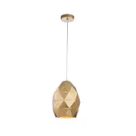 LP478-1P Suspensie Dallas Gold Lampardi 1x60w E27/H50-110cm D18cm - img 1