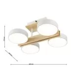 FL636-4  Lustra  NORDIC Flitz 2*27W D400*330*170 - img 3