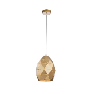 LP478-1P Suspensie Dallas Gold Lampardi 1x60w E27/H50-110cm D18cm