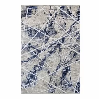 K607B Cream/ Blue Covor Kilim 160 x 230 Milat