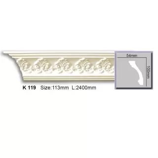 K119 Cornisa cu ornament Harmony 100x54x2400