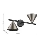 LP9032-2W Spot black and grey HORN Lampardi  - img 3