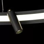 LP497-D80 Lustra Imno Black Lampardi 1x65w LED/H40-120cm D80cm - img 8