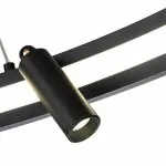 LP497-D80 Lustra Imno Black Lampardi 1x65w LED/H40-120cm D80cm - img 5