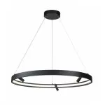 LP497-D80 Lustra Imno Black Lampardi 1x65w LED/H40-120cm D80cm - img 1