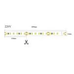 VL-SMD2835-120P-8W-8MM-220V-IP65-3000K-OL 50m/rola - img 3