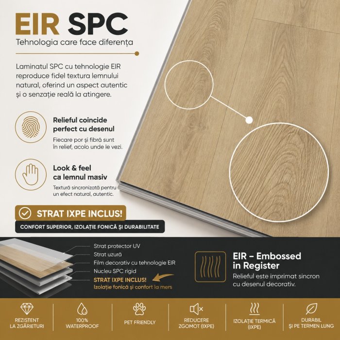 NG61140-34-XL Laminat SPC Plank XL 228*1830*6 mm, 1 cut 6pcs=2.503m2 - img 3