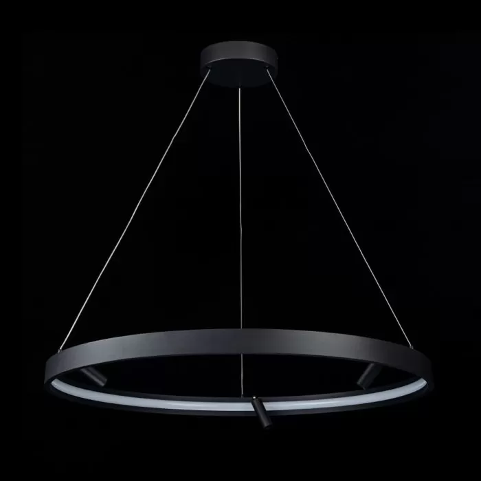 LP497-D80 Lustra Imno Black Lampardi 1x65w LED/H40-120cm D80cm - img 4