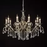 LP289-10 Lustra Grazia Antic Lampardi 10x40w E14/ H63-115cm D86cm - img 3