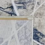 K607B Cream/ Blue Covor Kilim 120 x 170 Milat - img 2