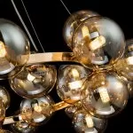 LP469-25P Suspensie Megapolis Gold Lampardi 25x40w G9/ H50-130cm D73cm - img 4
