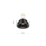 LP9121 Spot Downlight Lampardi D80*40mm/IP20 GU10 bk - img 3