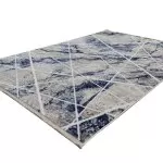 K607B Cream/ Blue Covor Kilim 120 x 170 Milat - img 7