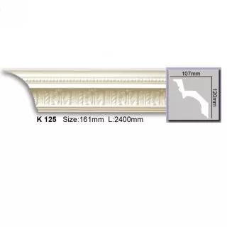 K125 Cornisa cu ornament Harmony 120x107x2400
