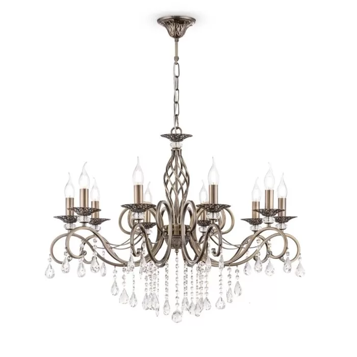 LP289-10 Lustra Grazia Antic Lampardi 10x40w E14/ H63-115cm D86cm - img 1